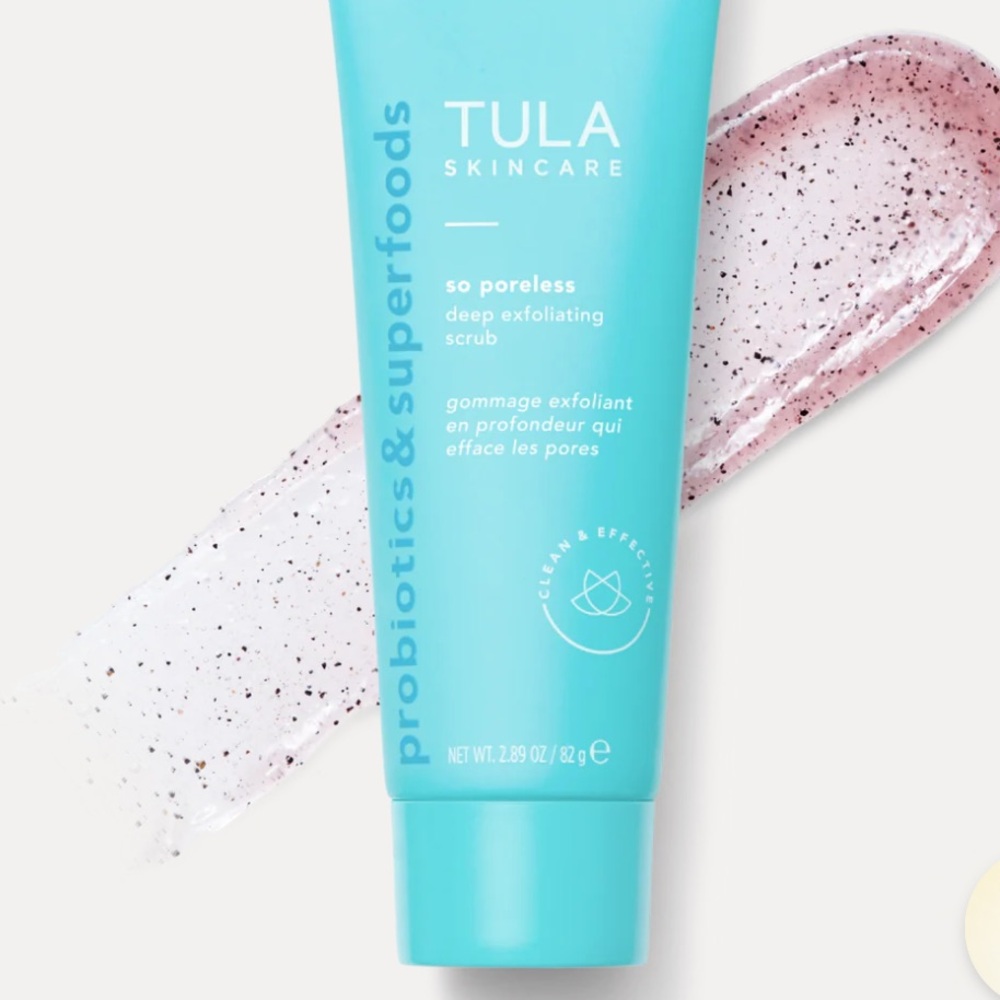 nwt tula 𖤓 so poreless deep exfoliating scrub.